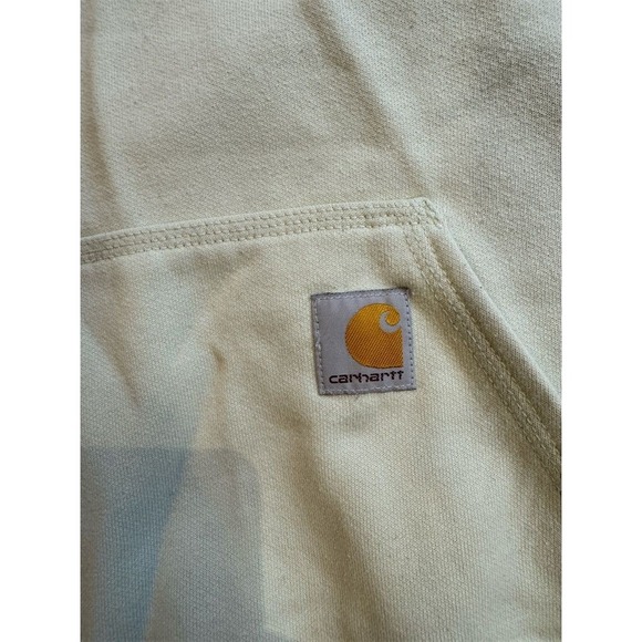 Carhartt Men's Loose Fit Hooded Sweatshirt Green Pullover Size L - Picture 2 of 7